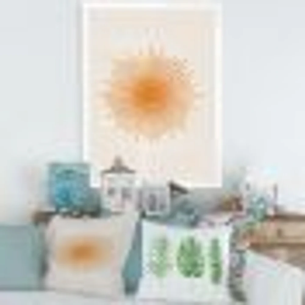 Orange Sun Print II  Wall Art