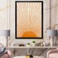 Toile « Orange Sun Print III »