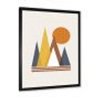 Toile « Mountain Abstract and Sun »