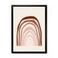 Terracotta Minimalist Boho Rainbow I  Wall Art