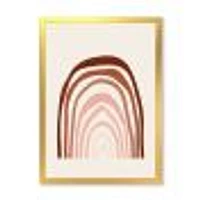 Terracotta Minimalist Boho Rainbow I  Wall Art