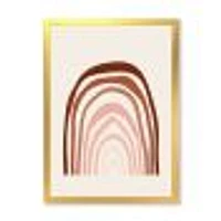 Terracotta Minimalist Boho Rainbow I  Wall Art