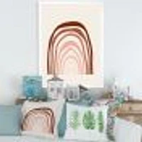 Terracotta Minimalist Boho Rainbow I  Wall Art