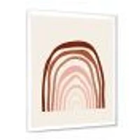 Terracotta Minimalist Boho Rainbow I  Wall Art