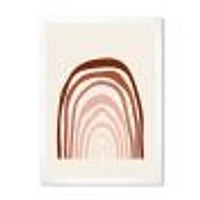 Terracotta Minimalist Boho Rainbow I  Wall Art