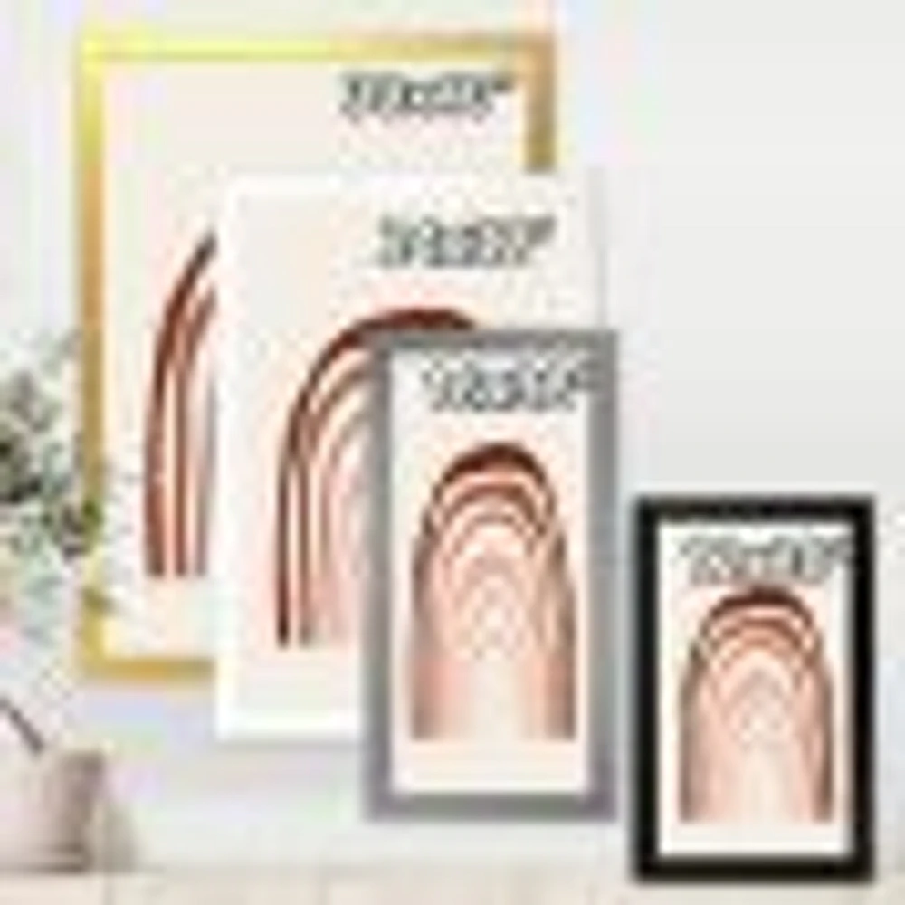 Terracotta Minimalist Boho Rainbow I  Wall Art