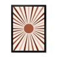 Geometric Radiant Sun  Canvas Wall Art