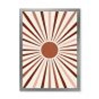 Geometric Radiant Sun  Canvas Wall Art