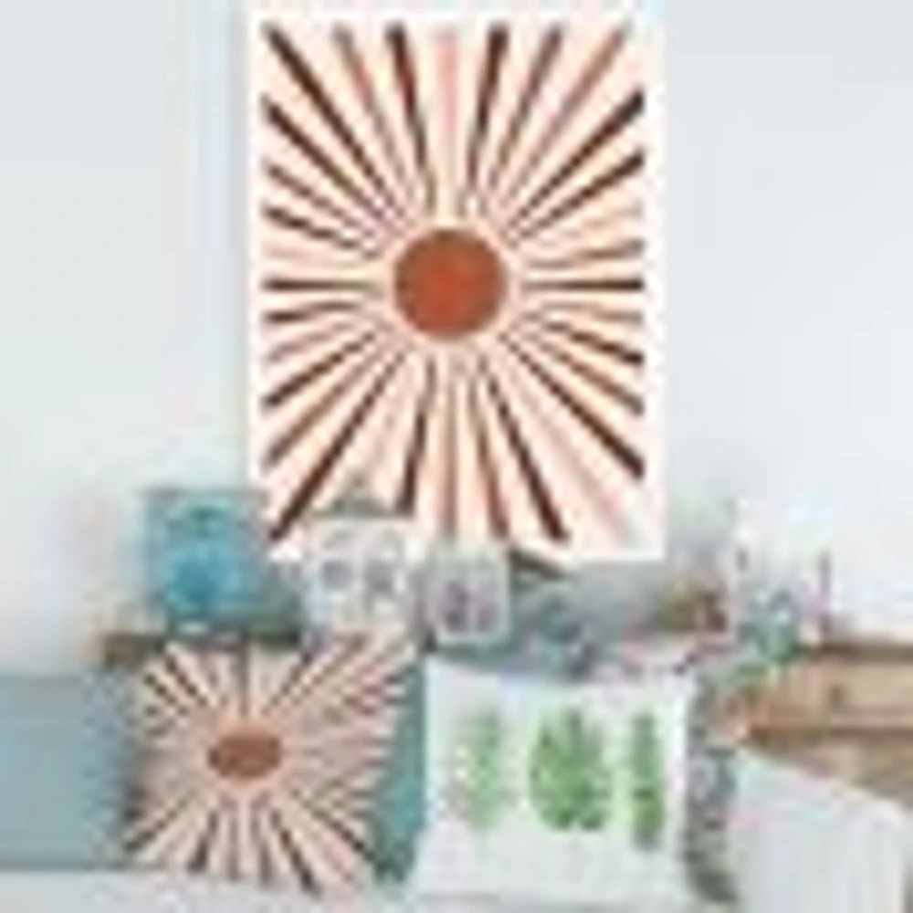 Toile « Geometric Radiant Sun »