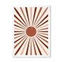 Geometric Radiant Sun  Canvas Wall Art