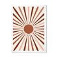 Geometric Radiant Sun  Canvas Wall Art