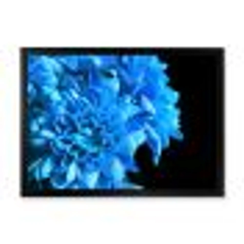 Detail of Blue Flowers on Black I  Wall Art