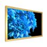 Detail of Blue Flowers on Black I  Wall Art