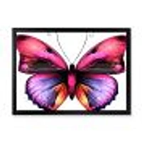 Toile « Bright Pink Butterfly Portrait