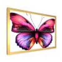 Toile « Bright Pink Butterfly Portrait