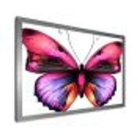 Toile « Bright Pink Butterfly Portrait