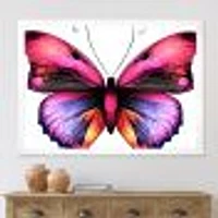 Toile « Bright Pink Butterfly Portrait