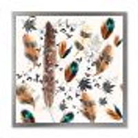 Multicolored Feather Pattern  Wall Art