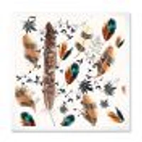 Multicolored Feather Pattern  Wall Art