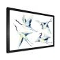 Asian Crane Bird Impression  Wall Art