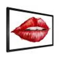 Valentines Day Red Woman Lips  Wall Art