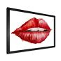 Valentines Day Red Woman Lips  Wall Art