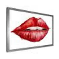 Valentines Day Red Woman Lips  Wall Art