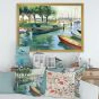 Boats Green Spring  Wall Art