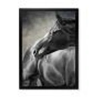 Toile imprimée « Portrait of A Black Horse »