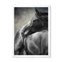 Toile imprimée « Portrait of A Black Horse »