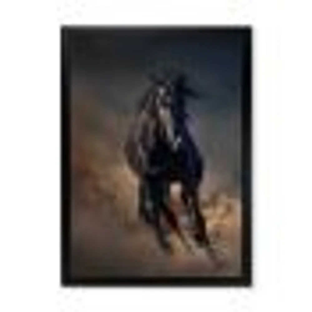 Toile « Portrait of Thoroughbred Nonius Stallion Horse I »