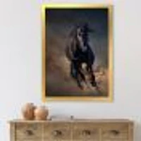 Toile « Portrait of Thoroughbred Nonius Stallion Horse I »