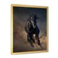 Toile « Portrait of Thoroughbred Nonius Stallion Horse I »