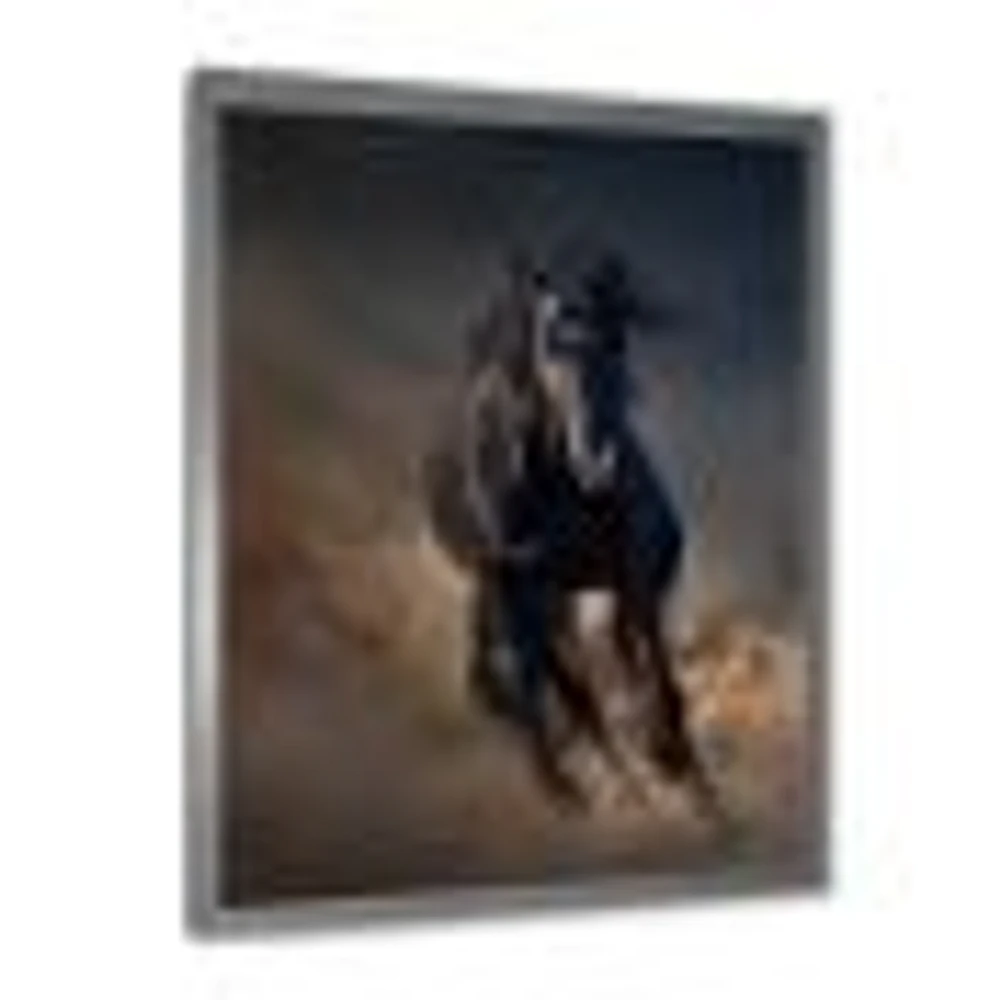 Toile « Portrait of Thoroughbred Nonius Stallion Horse I »