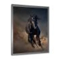 Toile « Portrait of Thoroughbred Nonius Stallion Horse I »