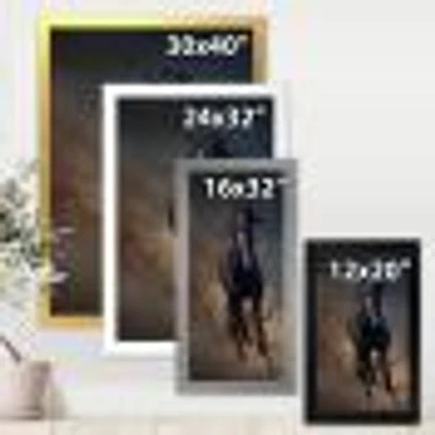 Toile « Portrait of Thoroughbred Nonius Stallion Horse I »