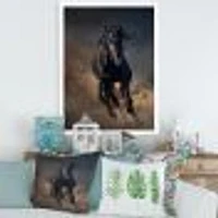 Toile « Portrait of Thoroughbred Nonius Stallion Horse I »