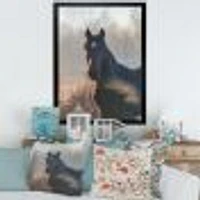 Portrait of A Horse on An Autumn Morning  Wall Art