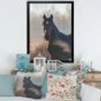 Portrait of A Horse on An Autumn Morning  Wall Art