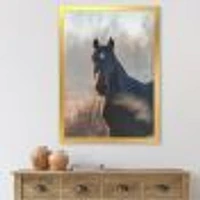 Portrait of A Horse on An Autumn Morning  Wall Art