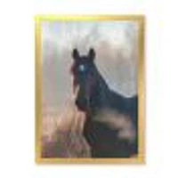 Portrait of A Horse on An Autumn Morning  Wall Art