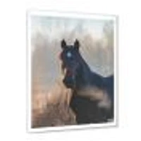 Portrait of A Horse on An Autumn Morning  Wall Art