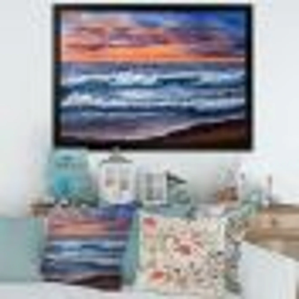 Toile « Sunset Over The Blue Ocean II