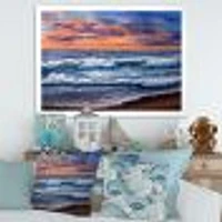 Sunset Over The Blue Ocean II  Wall Art