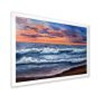 Sunset Over The Blue Ocean II  Wall Art