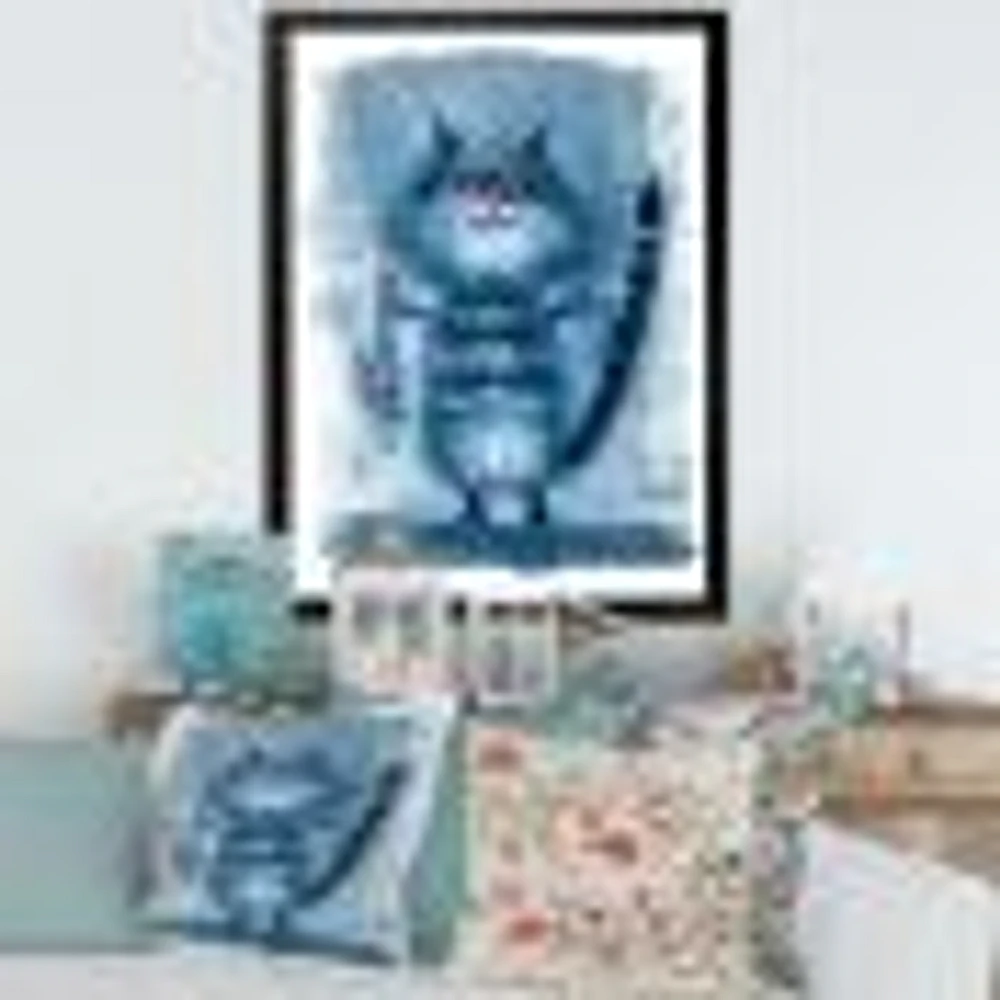 Cat Holding A Fish Its Claws  Wall Art