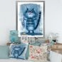 Cat Holding A Fish Its Claws  Wall Art