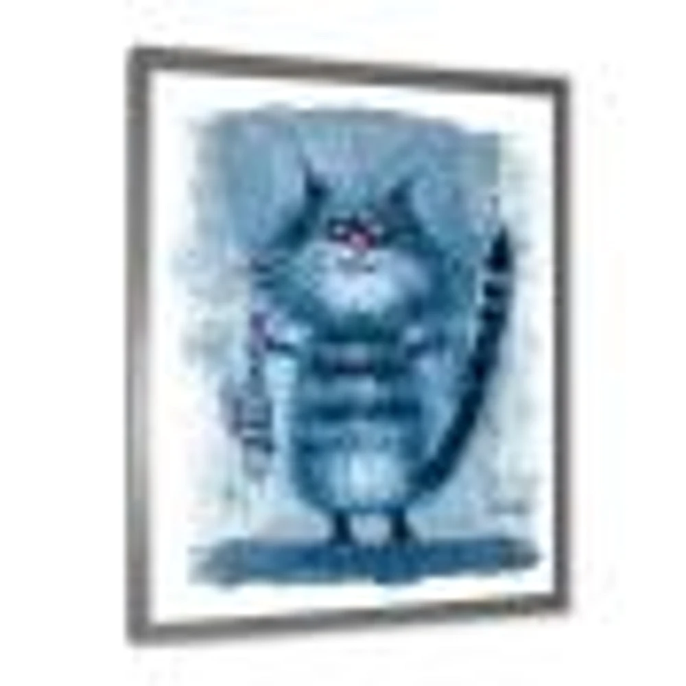 Cat Holding A Fish Its Claws  Wall Art