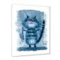 Cat Holding A Fish Its Claws  Wall Art