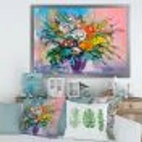 Bouquet of VIbrant Flowers  Wall Art